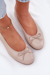 Leather Ballet Flats Women Maciejka P6800-04 Beige