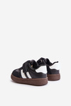 Dziecięce Sneakersy Zapinane Na Rzep Czarne Tromella 