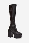 Women's Heeled And Platform Boots Black Yavira