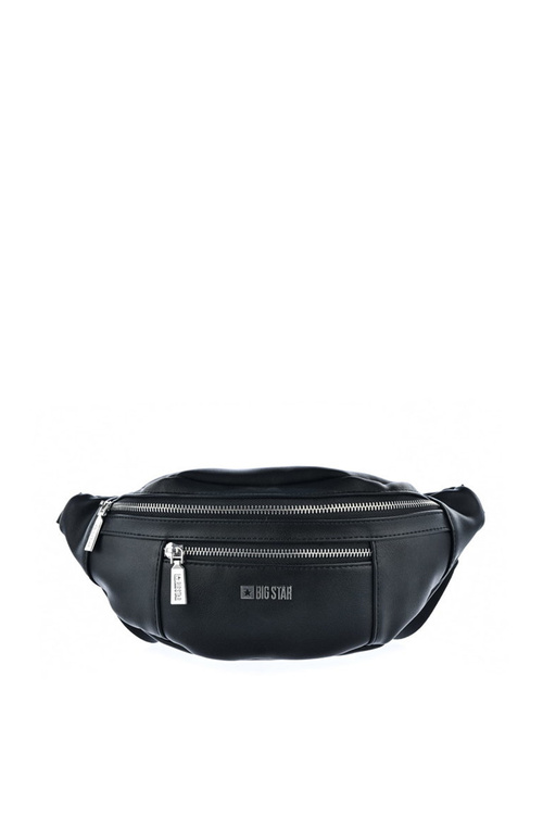 Leather Kidney Bag Big Star JJ574077 Black