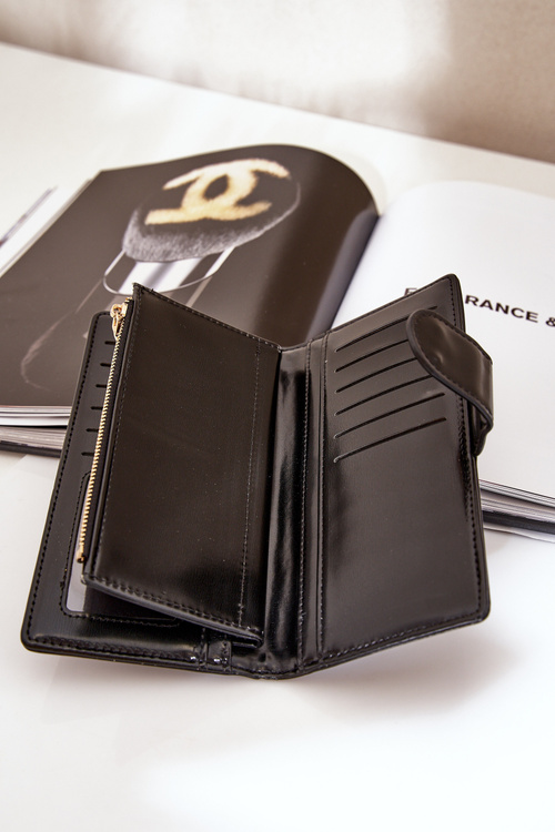 Women's Wallet Made Of Eco Leather Black Kalinessa