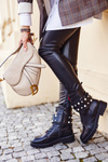 Women's Insulated Boots With Pearls Black Mishigan