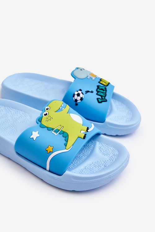 Children's Dinosaur T-Rex Slides Blue Bernis