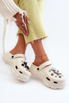 Women's Lightweight Foam Slides on Chunky Sole White Matirra