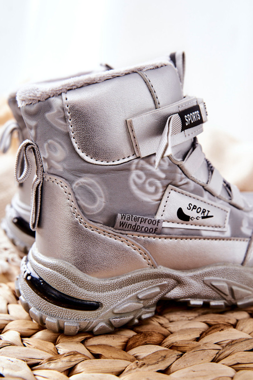 Insulated Snow Boots Silver Erila