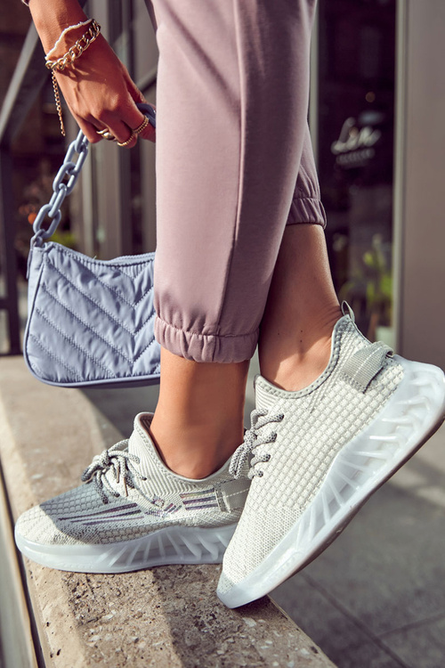 Women's Sport Shoes, Slip-on Gray Rokko