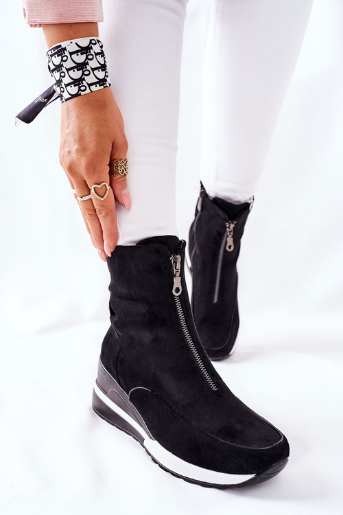 Women’s Boots On Wedge Black Glenvar