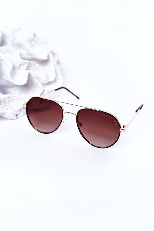 Polarized Sunglasses Aviator Brown