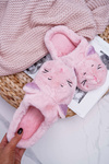 Women's Slippers Cats with Ears Pink Sleppyhead