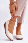 Classic Wedge Pumps Beige Graysen 