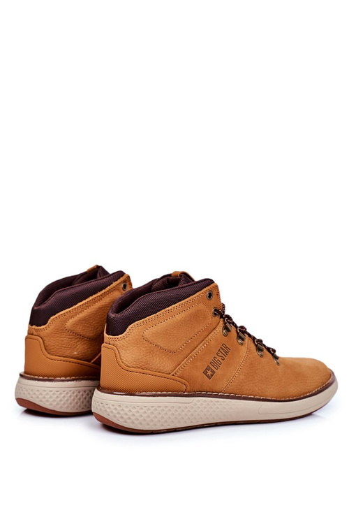 Men's Trekking Boots Leather Big Star Camel GG174491