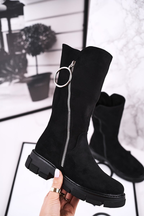 Children's Insulated High Boots Black Norabel