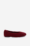 Women's Ballerinas With Sheepskin Bordeaux Zimira