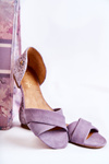 Suede Sandals Maciejka 03615-05 Violet
