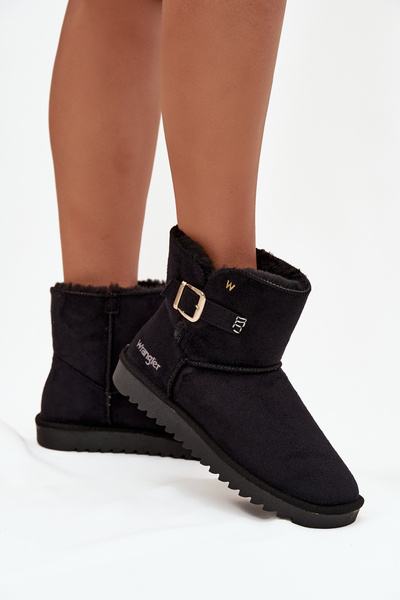 Damskie Śniegowce Z Klamrą Czarne 20253091.25Y