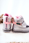 Insulated Snow Boots Zipper Silver Hesiera