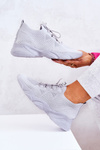 Sneakersy Buty Sportowe Skarpetkowe Szare Nolene