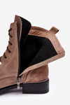 Comfortable Suede Lined Boots Light Brown Lemar Revin