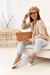 Clutch Bag With A Detachable Strap NOBO NBAG-K1260 Beige