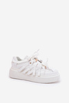 Eco Leather Sneakers On Platform White Penolle