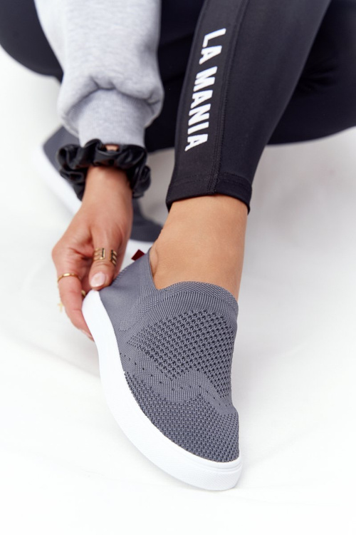 Women's Slip-on Sneakers Big Star FF274A607 Grey