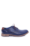 Elegant Men's Navy Blue Feliciano Half Shoes