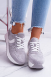 Sporty Women's Grey Shoes SportFreak