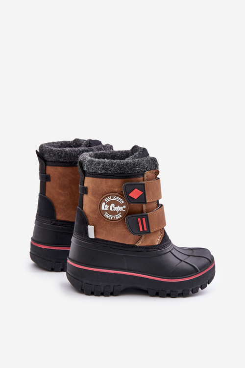Children's Snow Boots With Velcro Lee Cooper LCJ-24-44-2864K Camel