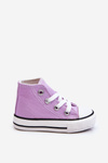 Trampki Dziecięce Wysokie Wiązane Fioletowe Filemon