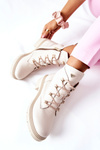 Women’s Leather Boots Beige Nicole 2674