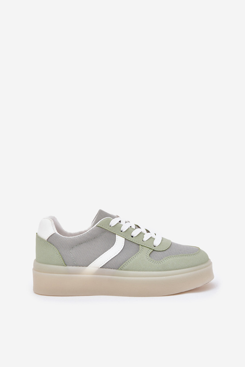 Low Women's Sneakers On Platform Green Telmira