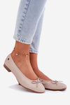 Leather Ballet Flats Women Maciejka P6800-04 Beige