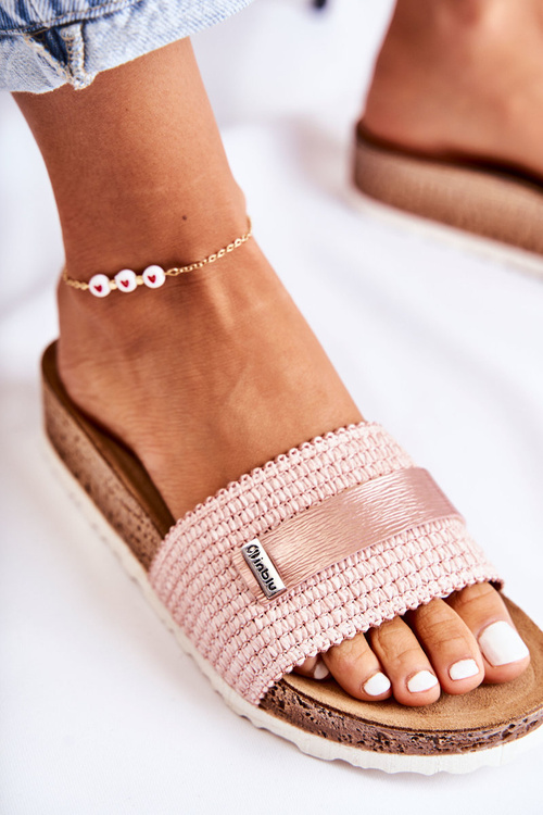 Klapki Damskie Klasyczne Różowe Inblu NM000025