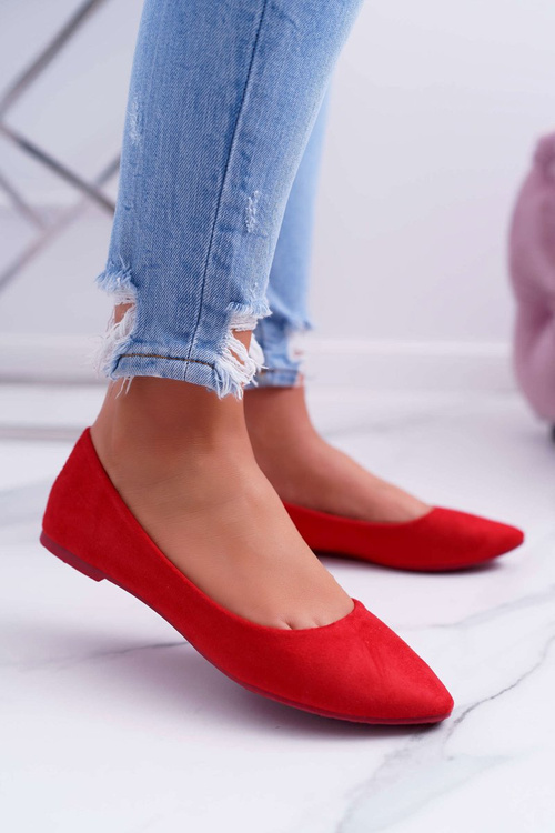 Red Women's Bueno Suede Ballerinas