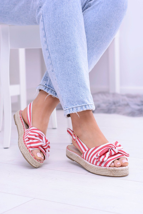 Red Women's Espadrilles Sandals Buni Cocards