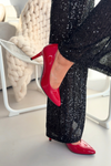 Polished High Heels Sergio Leone 1336 Red