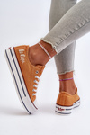 Women's sneakers on a thick sole Lee Cooper LCW-24-31-2216 Orange