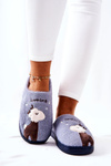 Reindeer Warming Slippers Blue Jilly