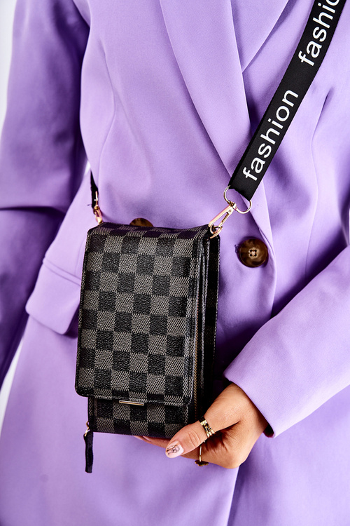 Wallet Magnet 2in1 Checkered Black Costa