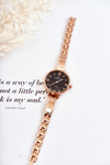 Giorgio & Dario Bracelet Watch With Black Dial Rose Gold