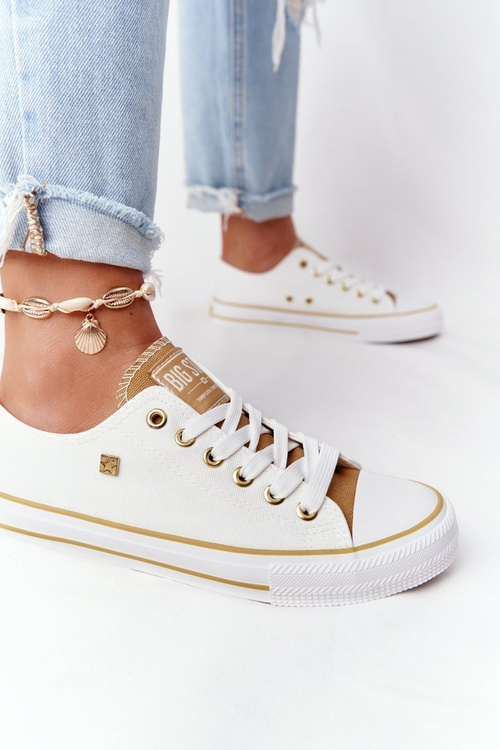 Classic Women's Sneakers BIG STAR HH274458 Off White