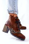 Women’s Boots Leather Maciejka Brown 03190-02