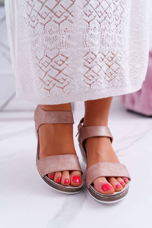 Women's Rose Gold Gerdro Anchor Sandals