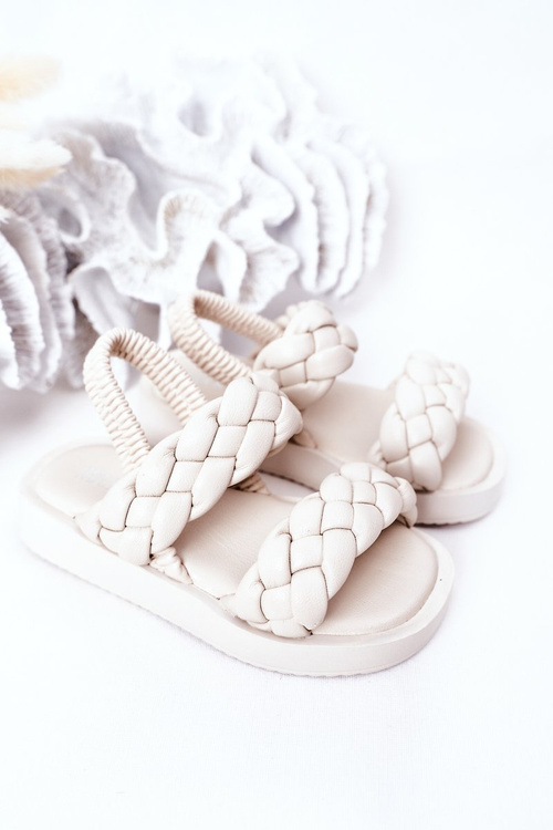 Children's Sandals With Drawstring Beige Cutie-Pie