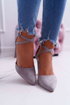 Women's Stiletto pumps Grey High Traffic