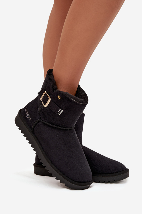 Damskie Śniegowce Z Klamrą Czarne 20253091.25Y