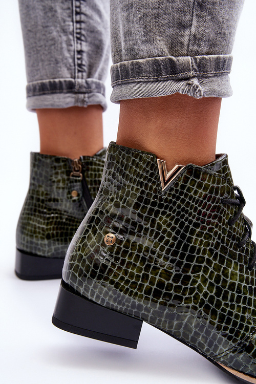 Women's Leather Boots Maciejka 5743C-09 Green