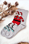 Men's Socks Santa Claus Grey