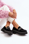 Women's Velvet Moccasins with Decoration Black Wendreda