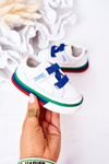 Children's Sneakers With Welt White Navy Blue Baxter